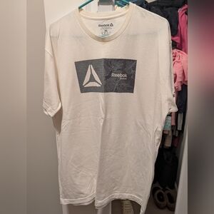 Reebok Men's White Boston Graphic Tee